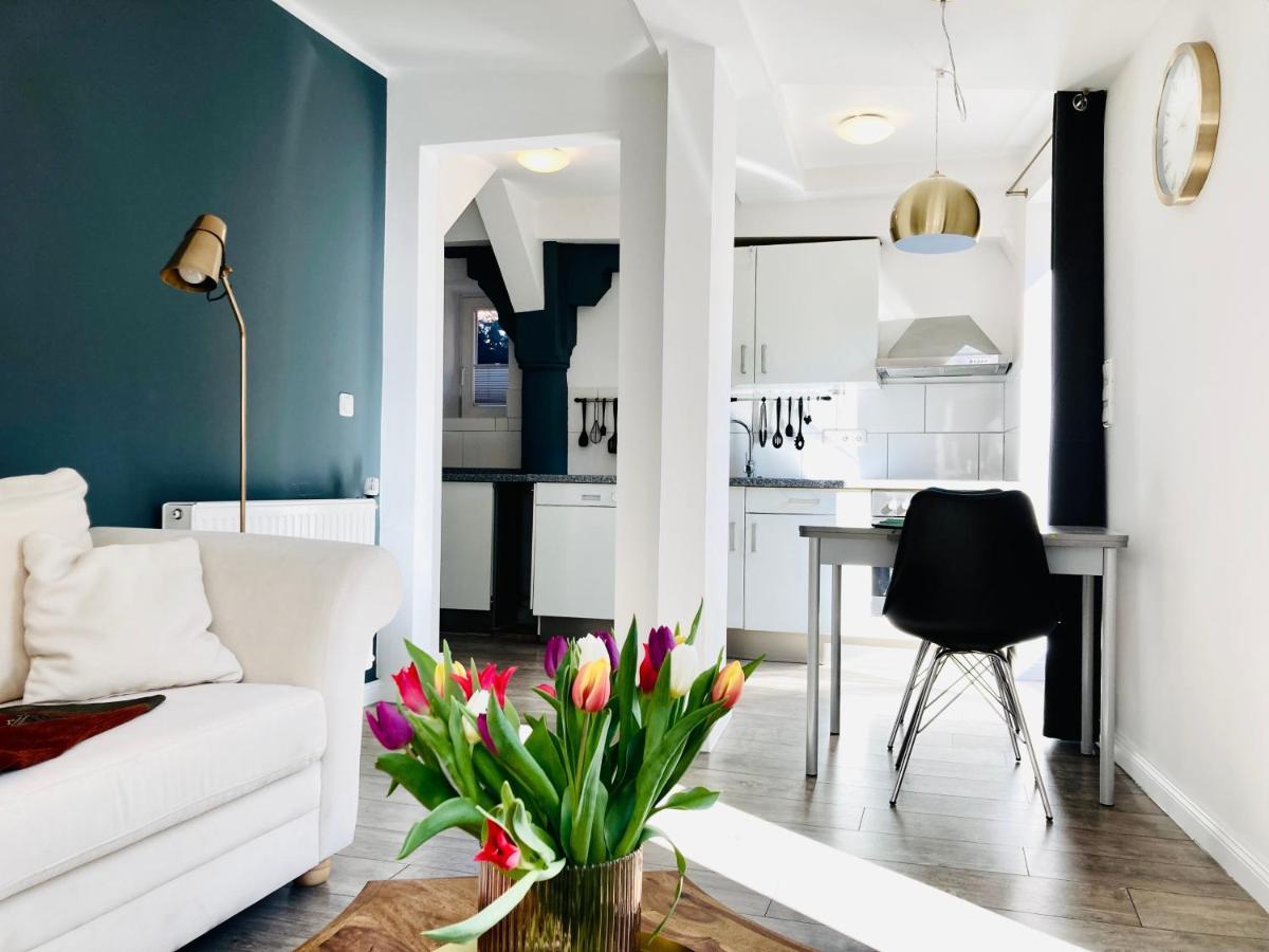 Die Stader Ferienwohnung Mit Terrasse Buitenkant foto