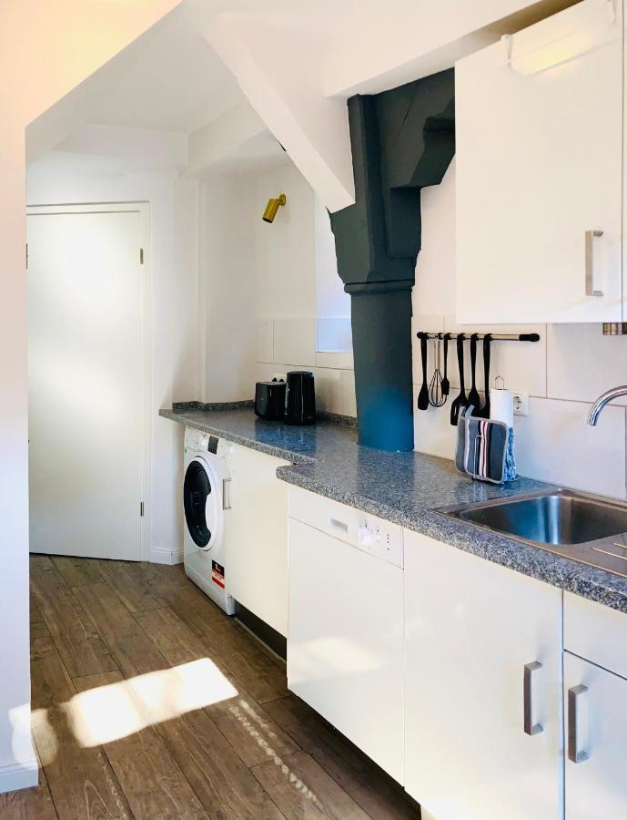 Die Stader Ferienwohnung Mit Terrasse Buitenkant foto